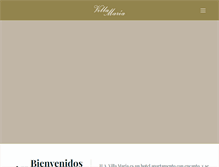 Tablet Screenshot of hotelvillamaria.es